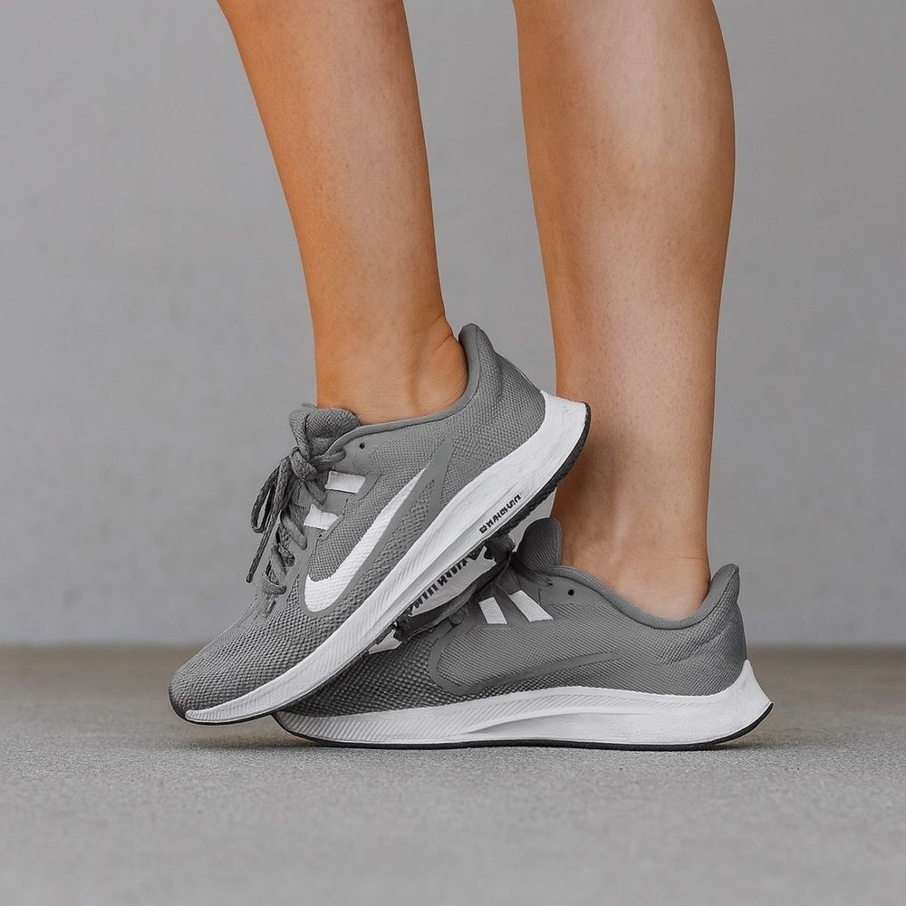 Nike Gray and White Women's Sneakers